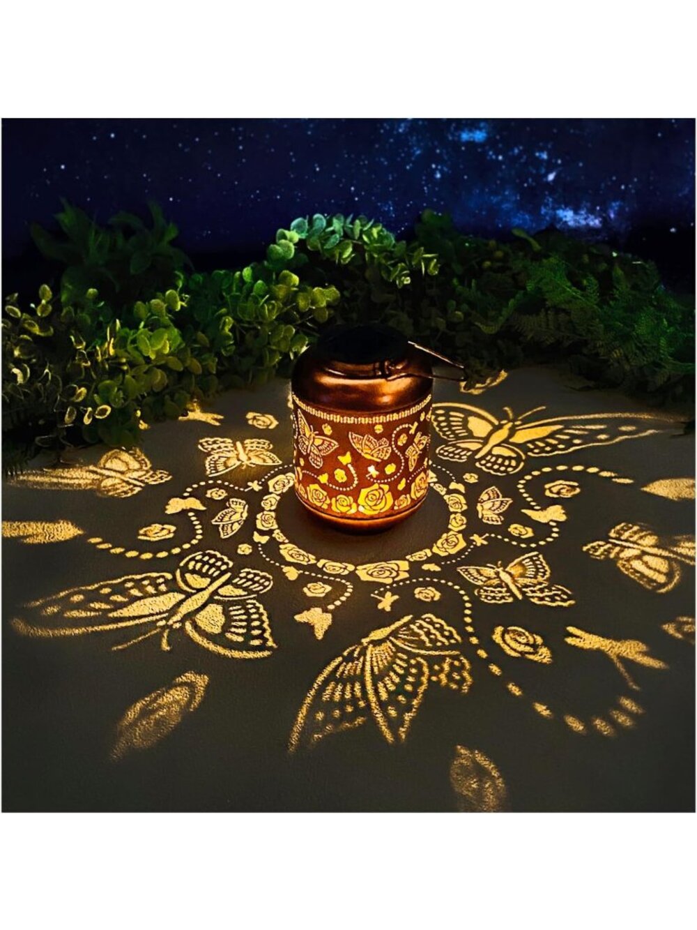 New Butterfly Solar Lanterns Outdoor Waterproof Hanging Solar Lights Butterfly